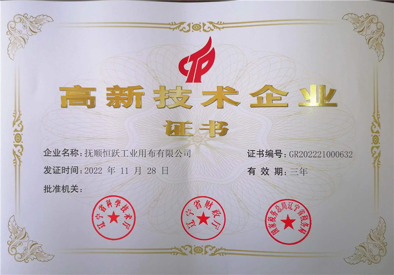 高新技術(shù)企業(yè)證書(shū)